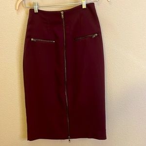 Worthington Zipper Pencil Skirt